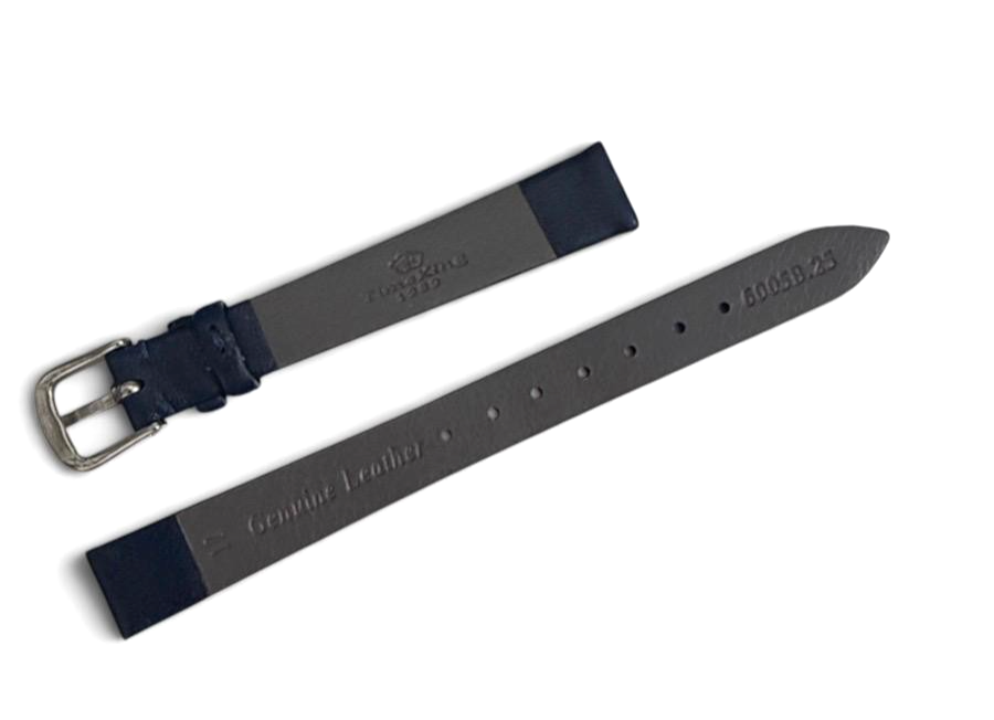 12mm Time King Purple Genuine flat Leather Watch Strap Band