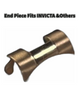 Watch Band END PIECE Curved Rose Gold  FITS to INVICTA & Others (20mm-26mm)