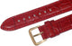 Watch Band Genuine Leather Red Alligator Grain,Padded,Stitched 20mm (A1 Quality)