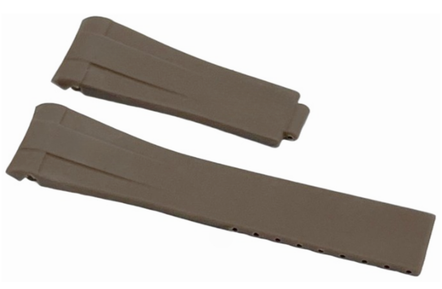 ROLEX BROWN Rubber Watch Band 20MM Fits DateJust SUBMARINER GMT DAYTONA EXPLORER