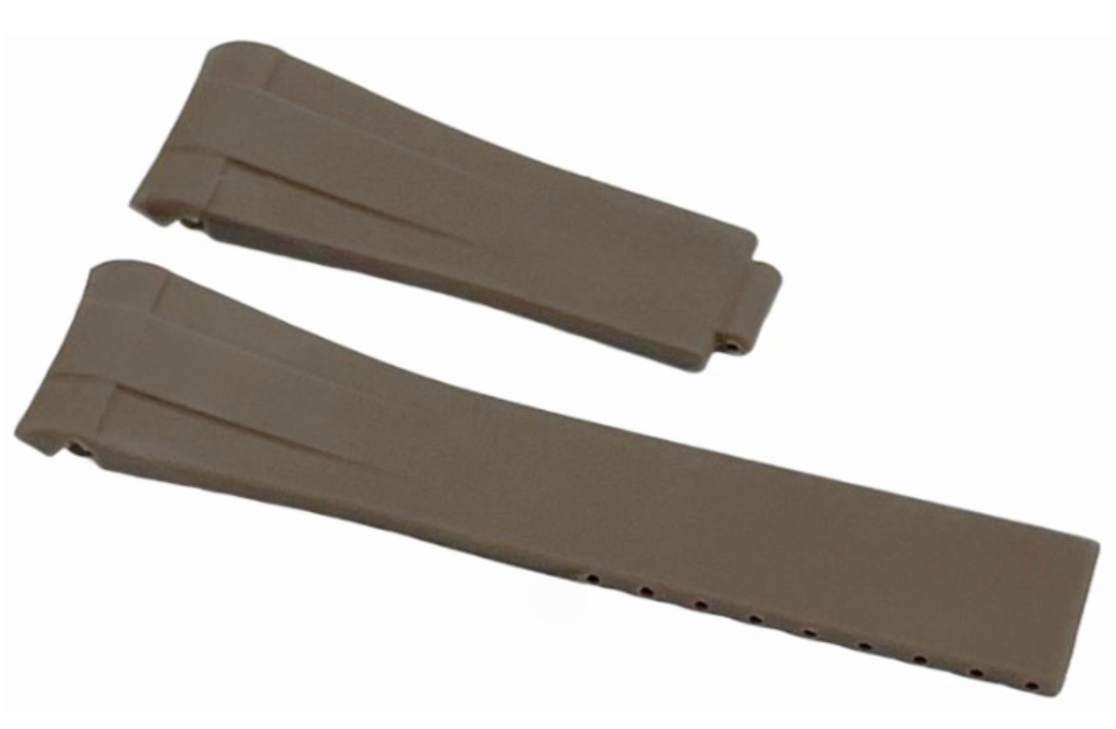 ROLEX BROWN Rubber Watch Band 20MM Fits DateJust SUBMARINER GMT DAYTONA EXPLORER