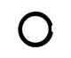 Mineral Crystals Rado Double Dome with Black Trim (20.9×3.0×0.9)mm