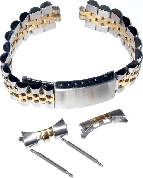 JUBILEE ROLEX  WATCH BAND BRACELET TWO-TONE MIDSIZE 17MM FOR 31MM WATCH