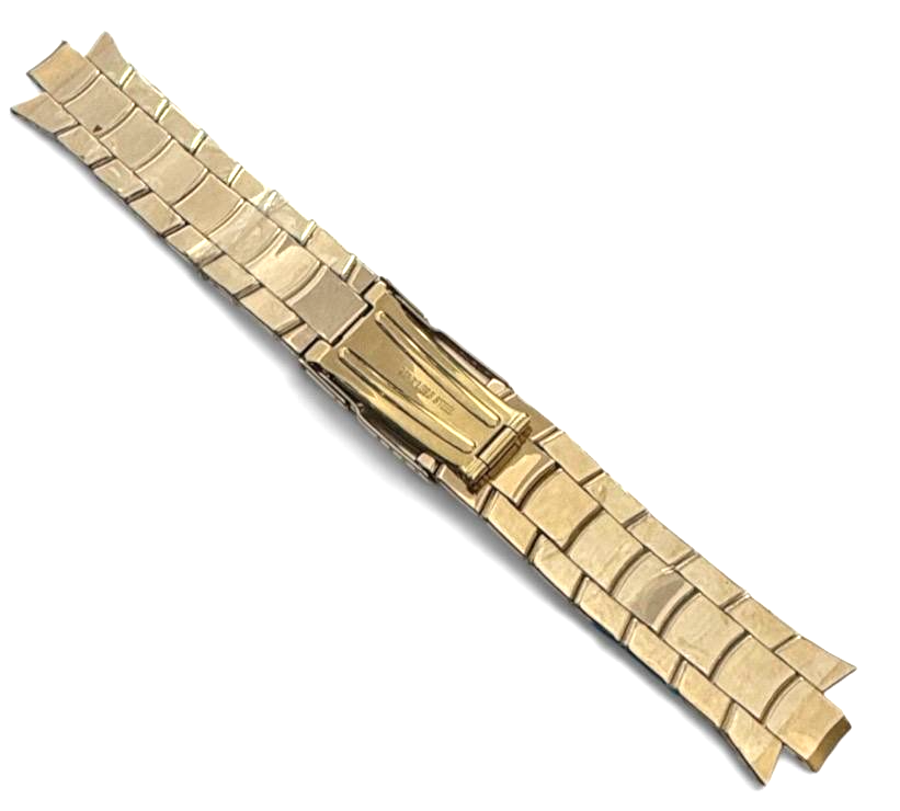 24MM INGERSOLL Textured Gold Tone Stainless Steel Band with fold over clasp