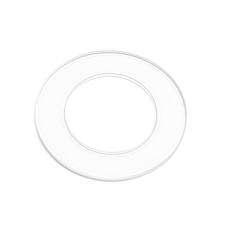 Circular Chopard Sapphire Donut shaped Flat Crystal (27x18.9x1.0mm)Thickness