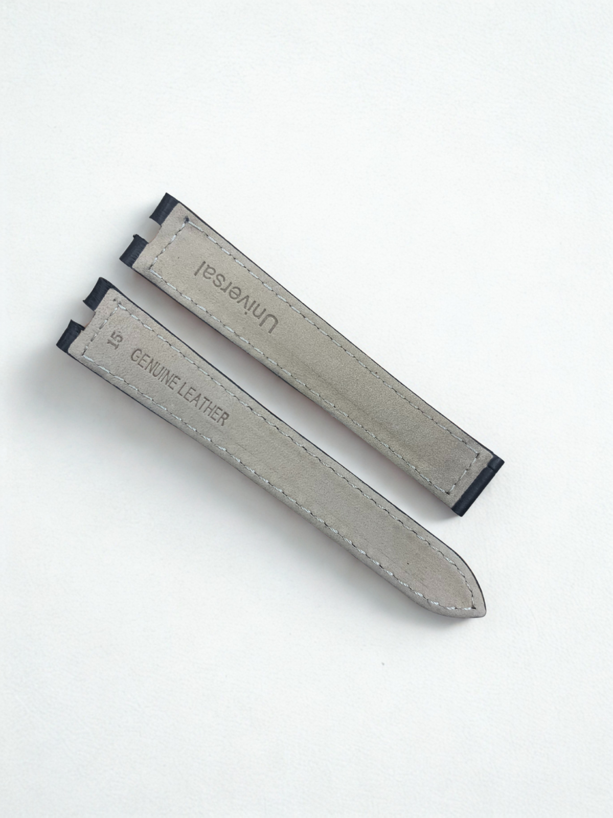 Black Leather Watch Band | 15mm band width For Cartier Must de Cartier Vendôme