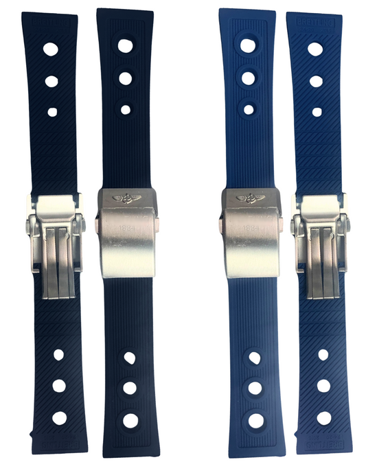 Rubber Watch Band – 22mm & 24mm | Multiple Colors For Breitling 1884 Ocean Racer