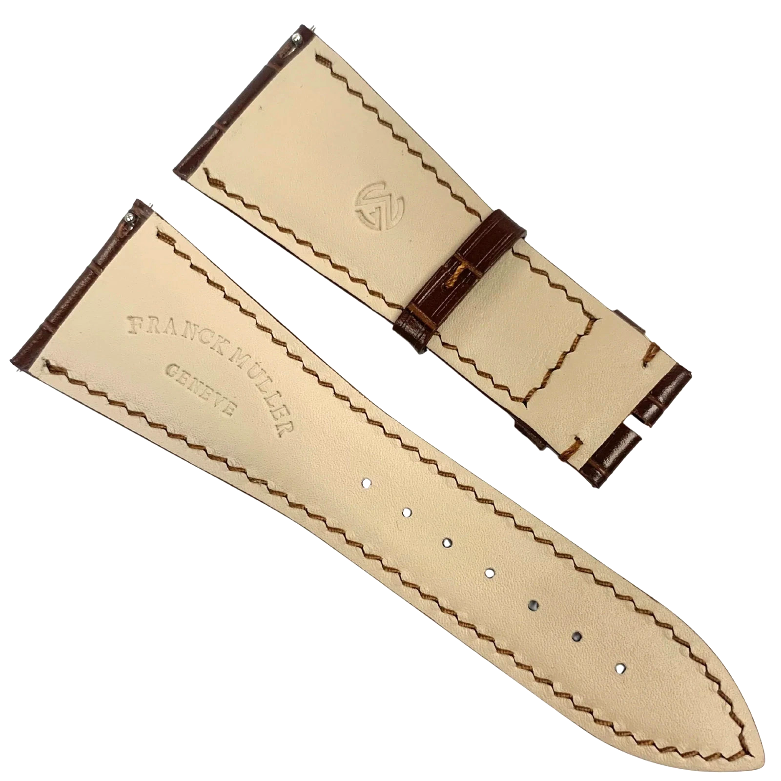 Genuine Franck Muller Watch Band 30mm x 24mm – Dark Brown