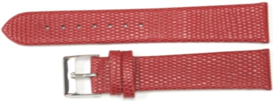 Watch Band Genuine Leather Red  Lizard Grain Flat 22*18MM Excellent Quality