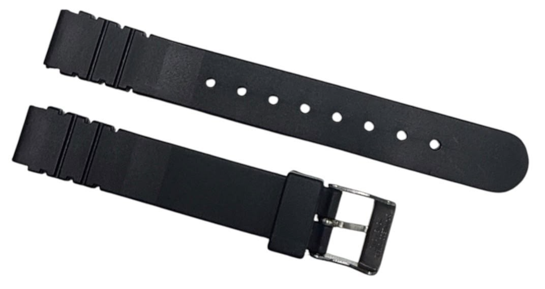 13MM RUBBER WATCH BAND BLACK COLOR DESIGN