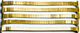 Lot of 5 Watch Bands Gold-Tone Stretch Stainless Steel fit Women Watch 9-12MM