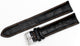 Watch Band Black Genuine Leather Alligator Grain Orange Stitches 22mm-XXL