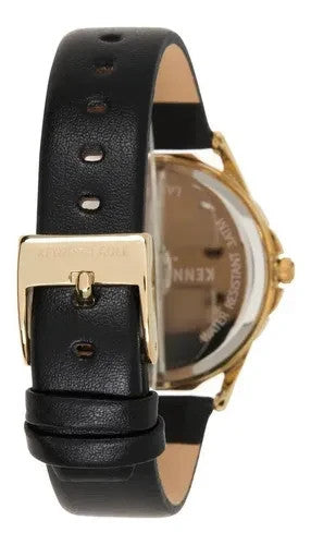 Kenneth Cole New York Gold Women's Watch w/ Blue Leather Band KCWLA2176401 34MM