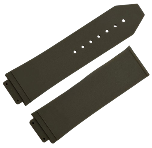 High Quality 24mm Rubber Watch Strap Brown Color fit to Hublot Big Bang