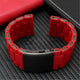 Red 28mm Silicone Watch Band with SS Links – Fits Diesel DZ7396, DZ7370, DZ4289