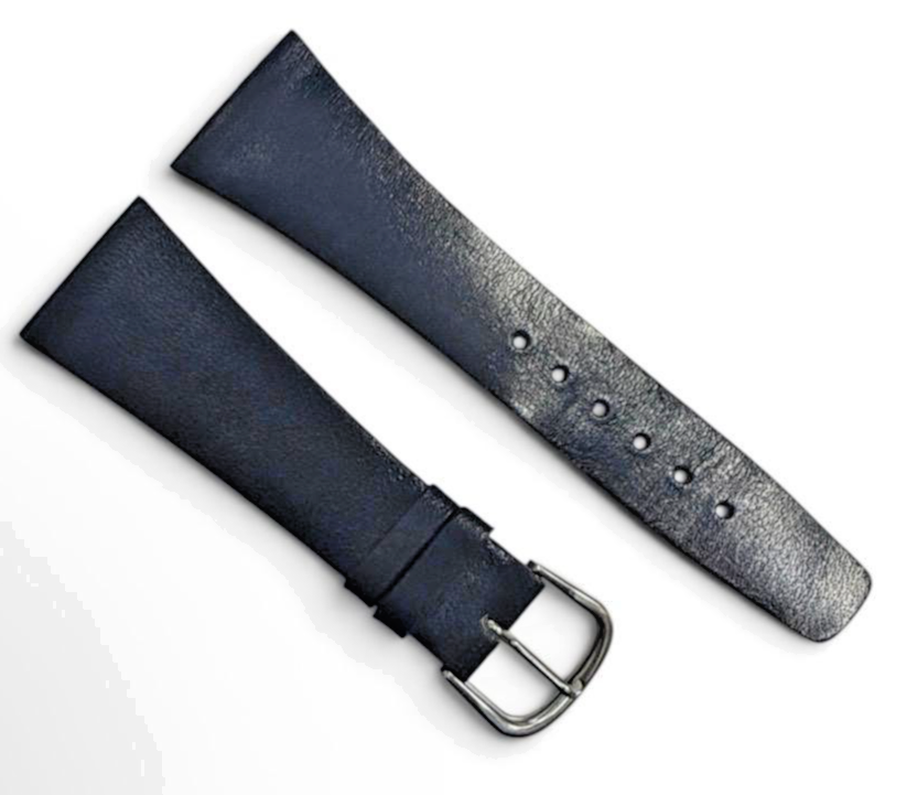 NEW Leather Strap Watch Band Dark Blue color-24mm