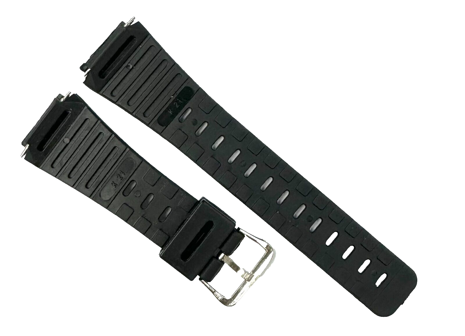 Lot of 6, 20mm PVC Plastic Watch Band for Men Fit to CASIO, SEIKO & TIMEX