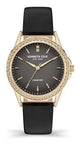 Kenneth Cole New York Gold Women's Watch w/ Blue Leather Band KCWLA2176401 34MM