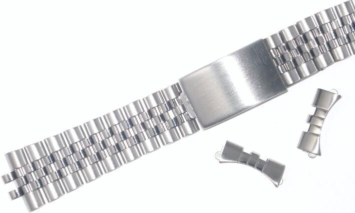 WATCH BAND BRACELET FOR ROLEX 19MM JUBILEE AIR KING 1500, 5500 HEAVY STAINLESS