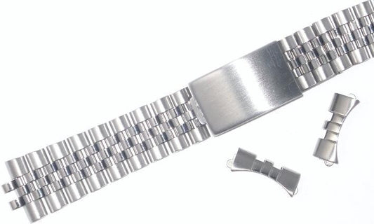 WATCH BAND BRACELET FOR ROLEX 19MM JUBILEE AIR KING 1500, 5500 HEAVY STAINLESS