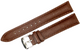 A1 Quality WATCH BAND BROWN GENUINE LEATHER LIZARD GRAIN 18MM