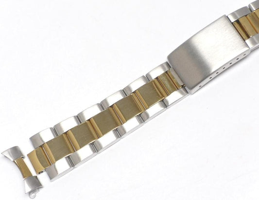 17MM OYSTER WATCH BAND FOR MIDSIZE 31MM ROLEX 78273,178241  2- TONE TOP QUALITY