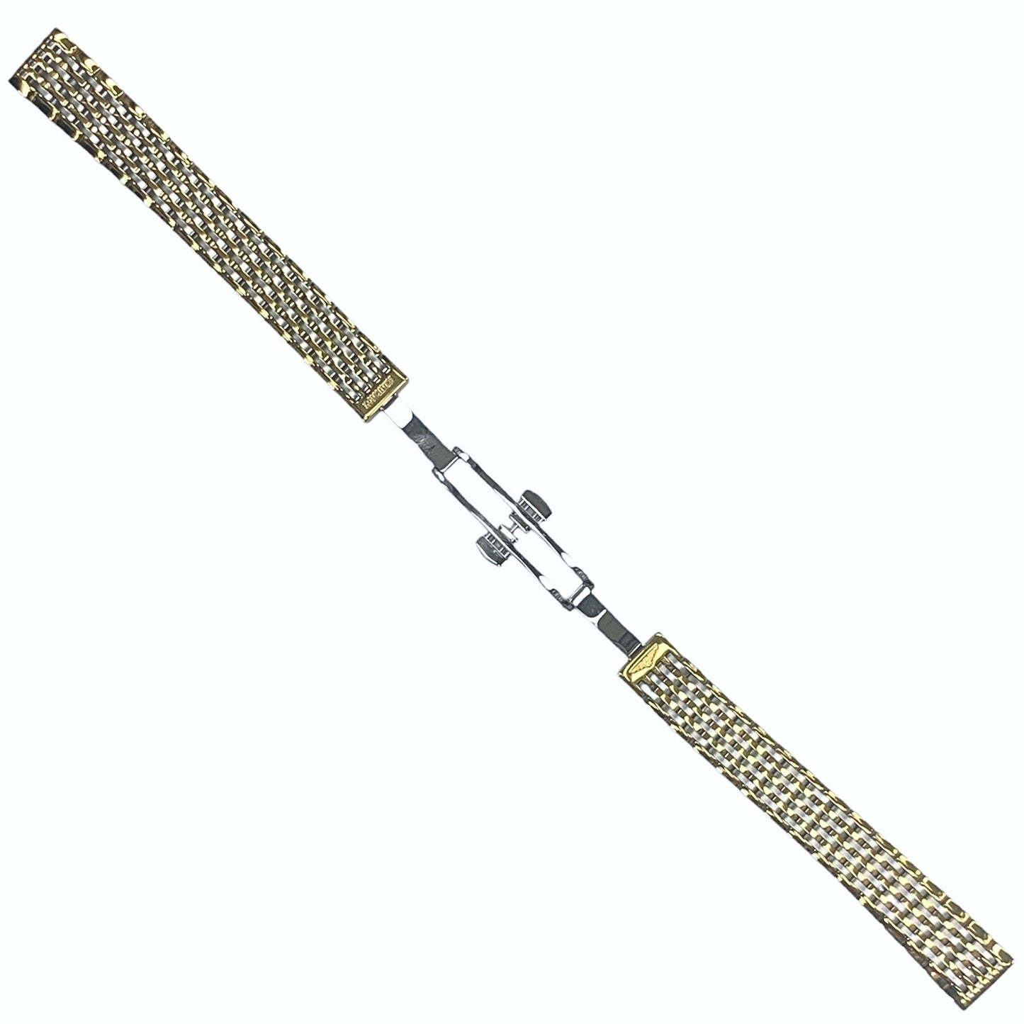 13mm Gold & Silver Mesh Watch Strap for Longines Watches - L600120631 Style