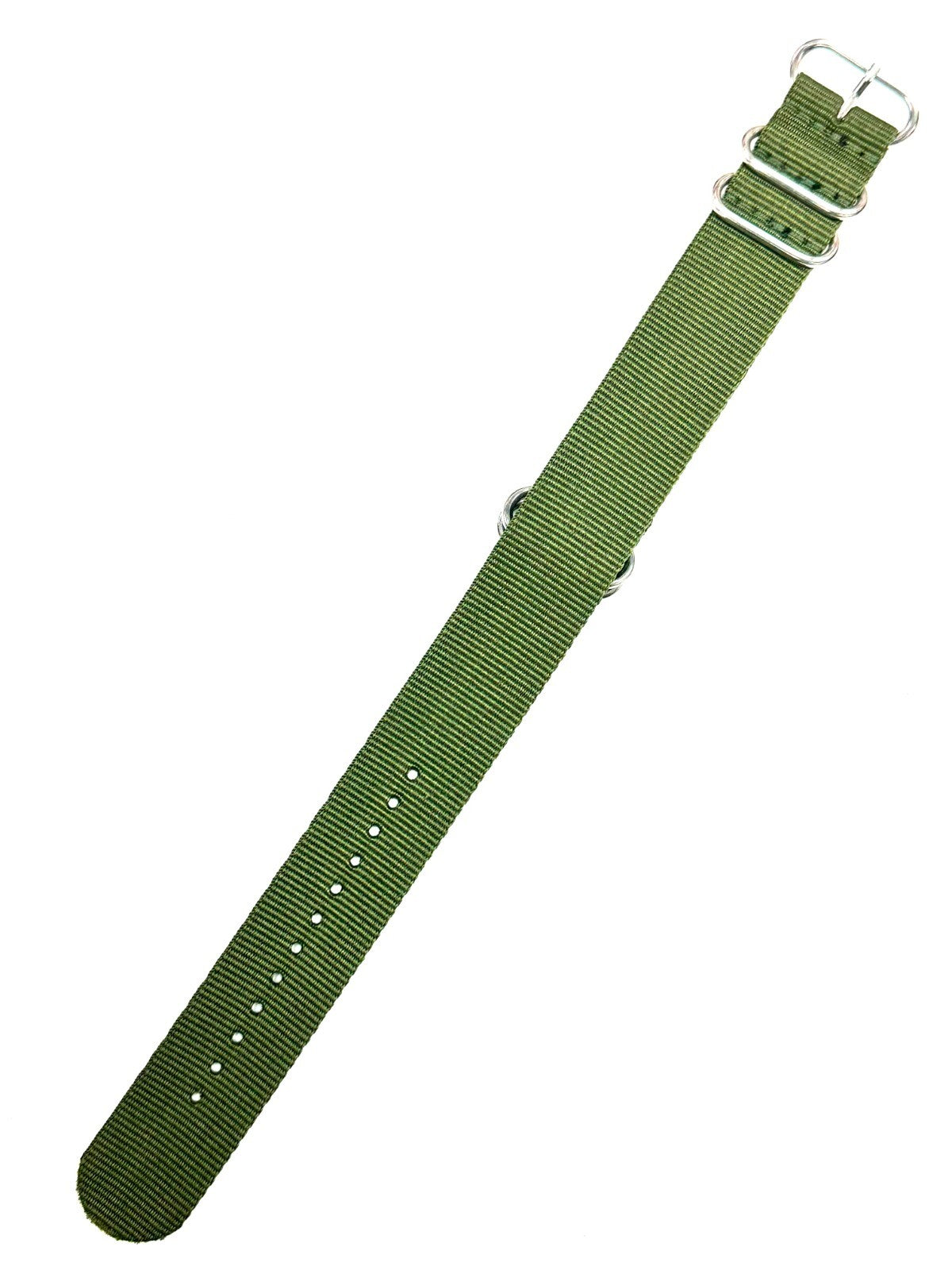 ONE PIECE NYLON BAND GREEN  COLOR SIZE 18/20/22/24MM HIGH QUALITY BAND