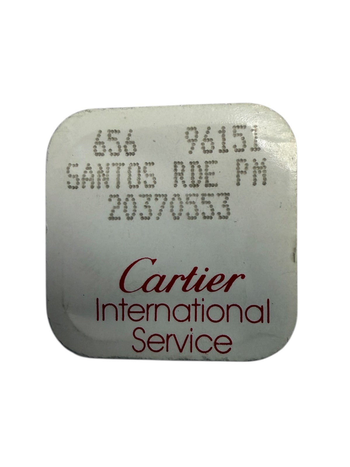 Authentic Cartier Santos RDE PM Component Ref. 20370553 / 656 96151 (Open Pack)