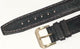 Watch Band Plain (Dark Brown) Genuine Leather  Flat Stitched 16mm (A1 Quality)