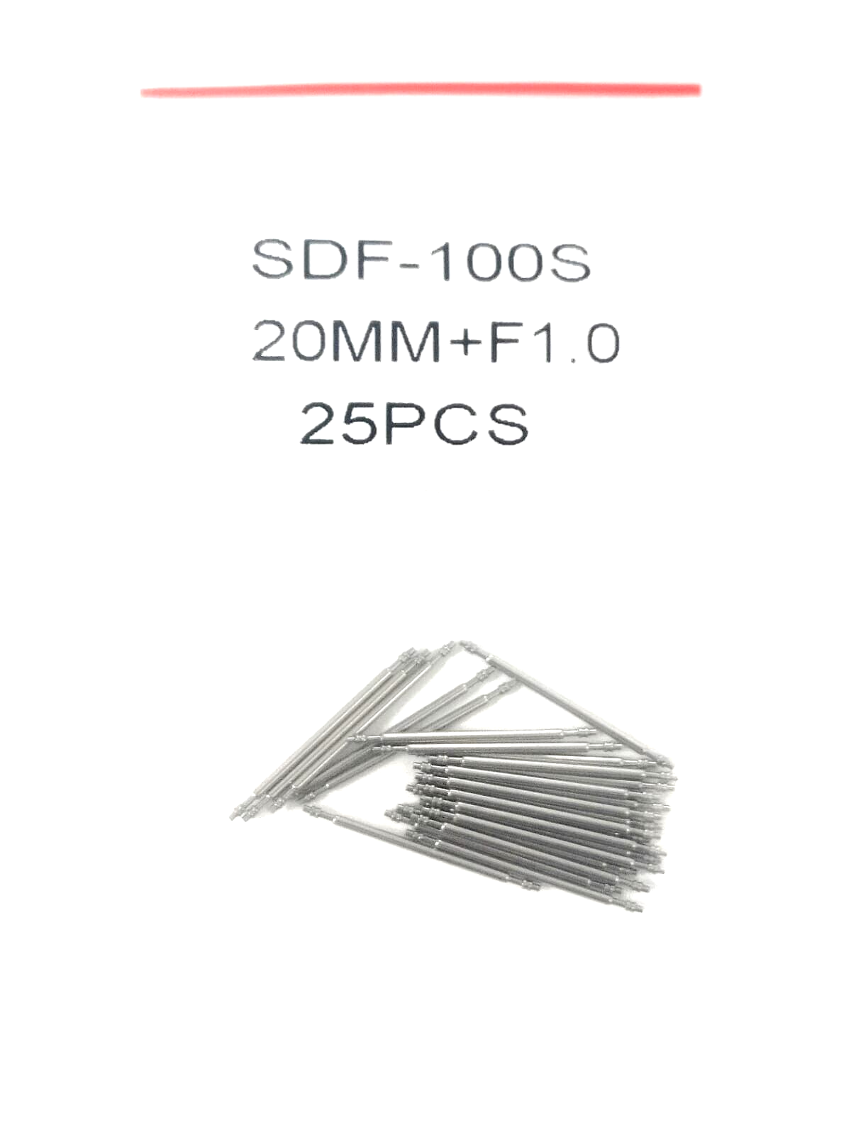 25pcs Stainless Steel Watch Band Spring Bars Strap Link Pin 20mm Thickness 1.0mm