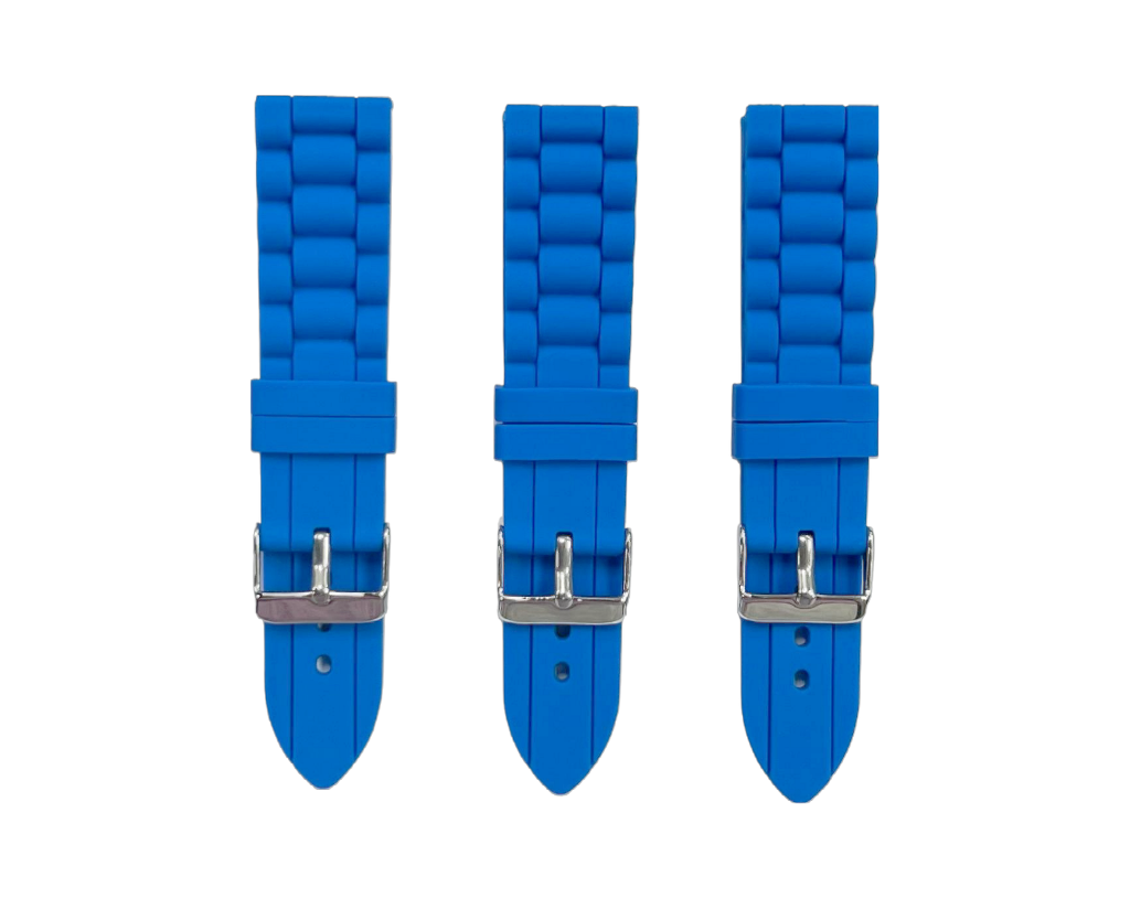 Premium Quality Soft Silicone Rubber Textured Sport Watch Band 22mm-24mm