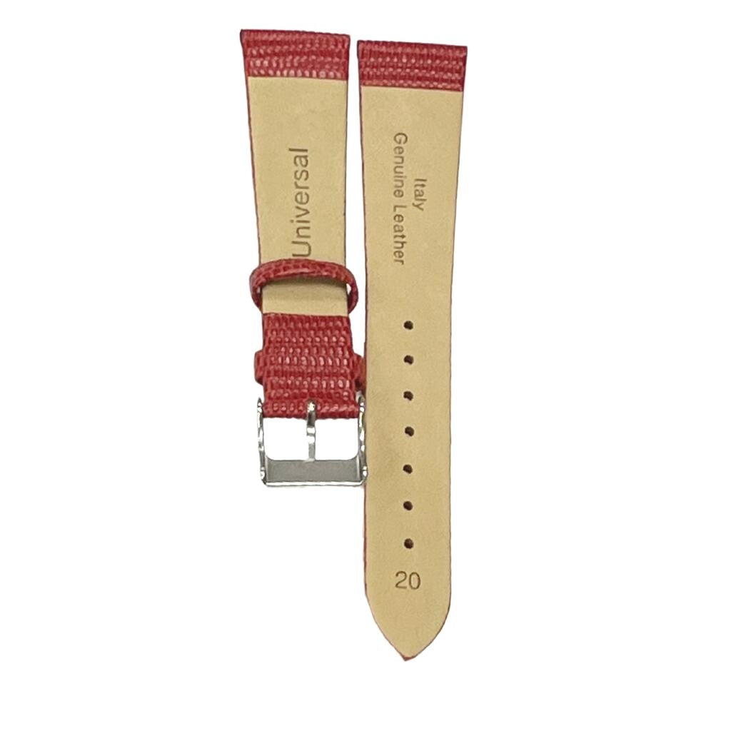Best Quality Watch Bands Genuine Leather Lizard Grain Flat 12- 24mm