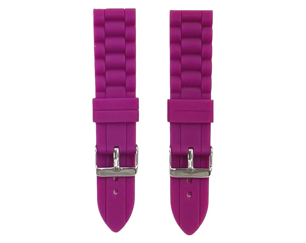 Premium Quality Soft Silicone Rubber Textured Sport Watch Band 22mm&24mm