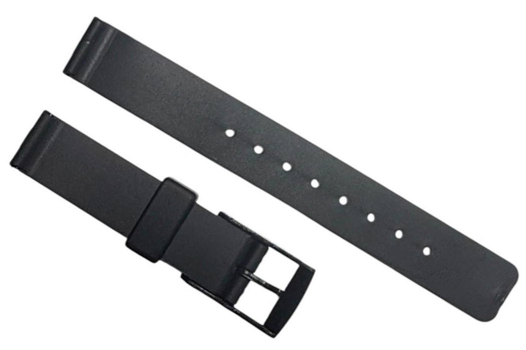 13MM RUBBER WATCH BAND BLACK COLOR DESIGN