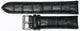 Watch Band Black Genuine Leather Alligator Grain Padded 18,20,22,24mm XXL
