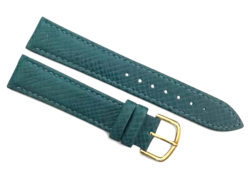 Green Color w/stich padded Band Genuine Leather 18mm