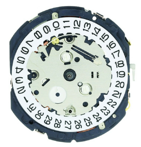Watch Movement Quartz Hattori YM92  3 Hands 3 EYES Height 3.70mm Japan Made