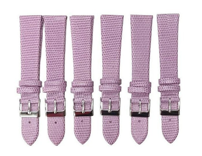 Best Quality Watch Bands Genuine Leather Lizard Grain Flat 12- 24mm