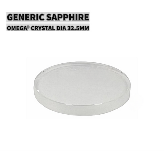 Sapphire Crystal 32.5*3.0*2.0mm Fit  OMEGA Double Eagle  121.62.41, 121.92.41