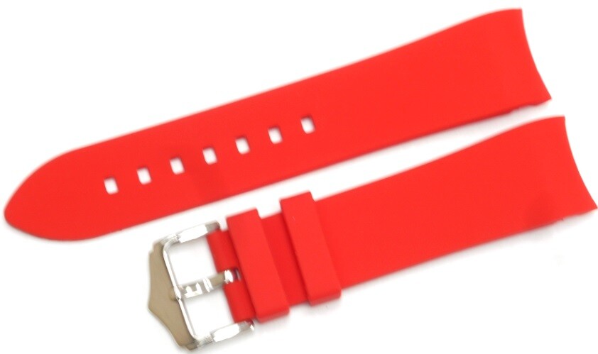 CURVED END SILICONE WATCH BANDS 9 COLORS RUBBER STRAP 18,19,20,21MM,22MM,24mm,