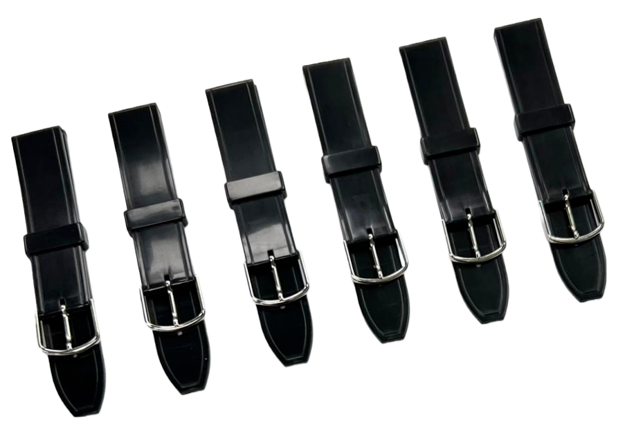 Water Resistant Shinny PVC Plastic Watch Band 18mm & 14mm Fits Casio and Others