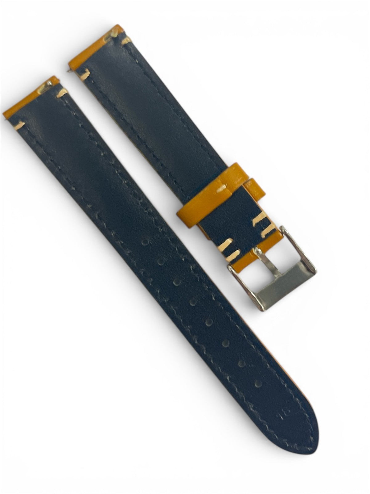 Genuine Calf Leather Tan Watch Band with quick release pin 24 * 20 MM
