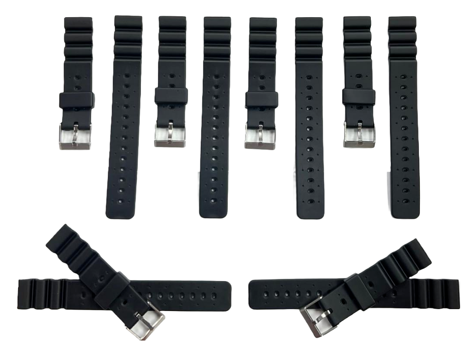 Sport Rubber Watch Band Strap Fits 18MM fits Citizen,Seiko,Casio Diver Watches