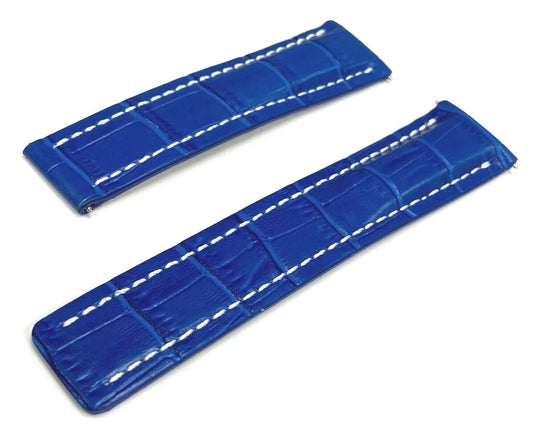 Genuine Leather Watch Band Without Deployment Clasp for Breitling Avenger