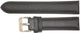 New, Watch Bands Plain Dark  Brown Leather Grain Stitched, Padded 20mm