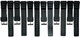 Lot Of 6, 19MM PVC RESIN Black Comfort Watch Band Replacement for CASIO watches