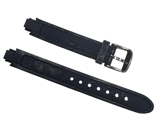 13MM RUBBER WATCH BAND BLACK COLOR DESIGN