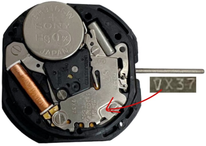 Hattori VX37 3H Seiko Quartz Watch Movement Japan Made Overall Height 4.9mm