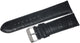 22mm Black Genuine Leather Watch Band Alligator Grains Padded Best Quality